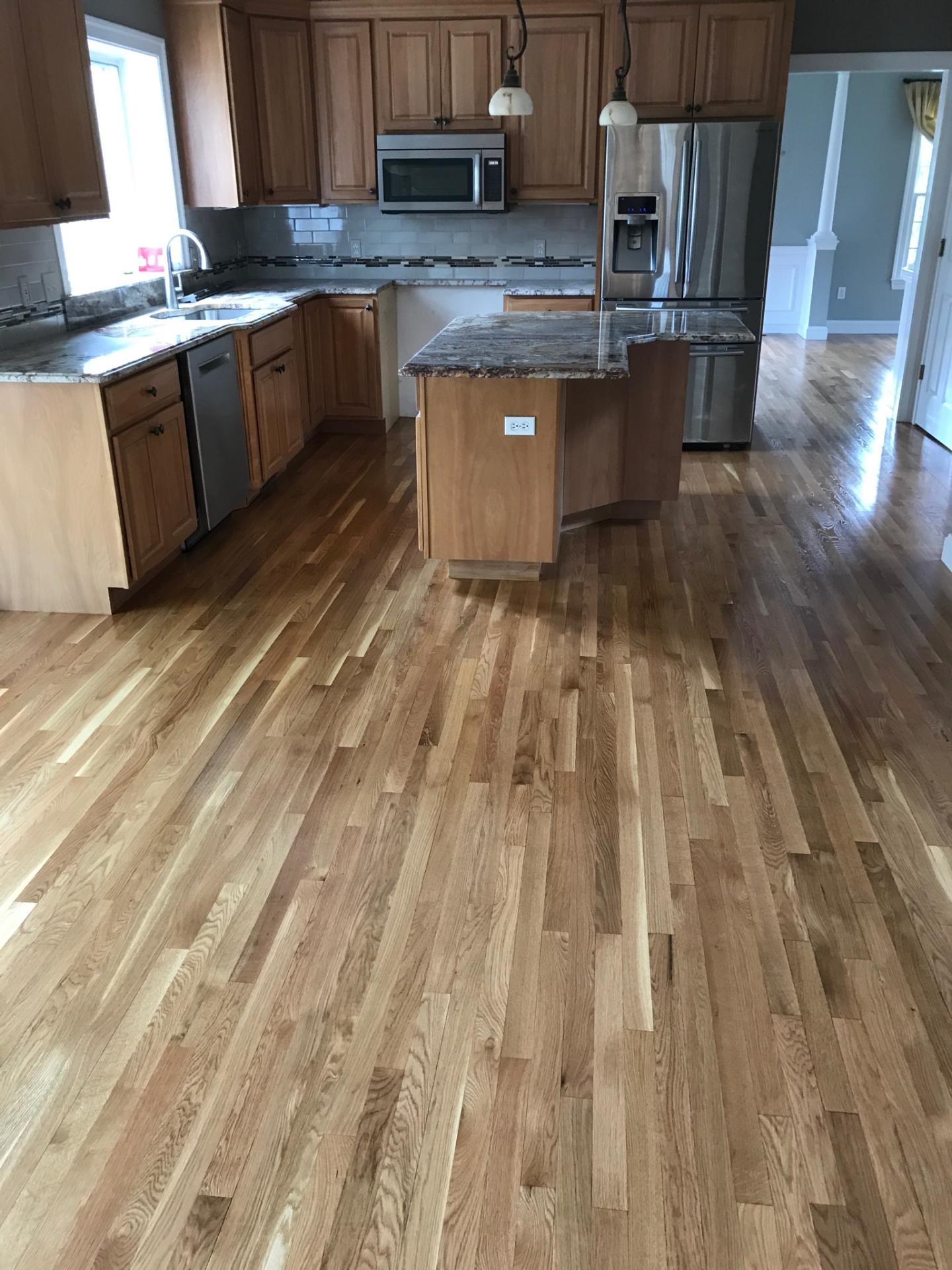 Natural White Oak Floors with Oil Based Finish | Central Mass Hardwood Inc.