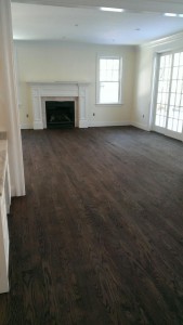 Red oak floors after stain