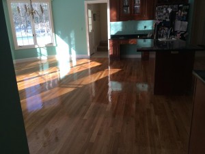 white oak floors in marlboro kitchen