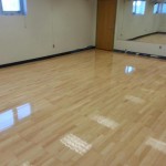 maple floor with finish