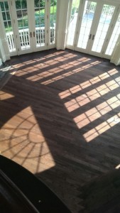 hardwood floors before stain