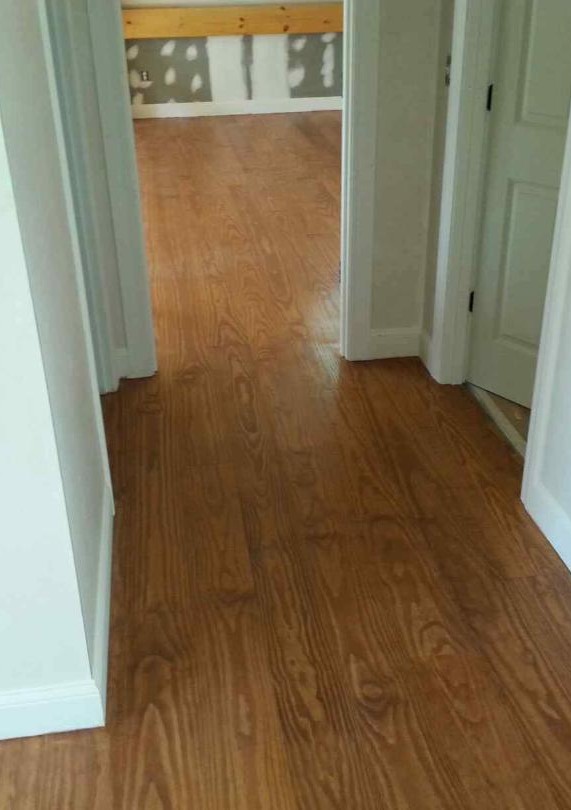 hardwood floors in hallway