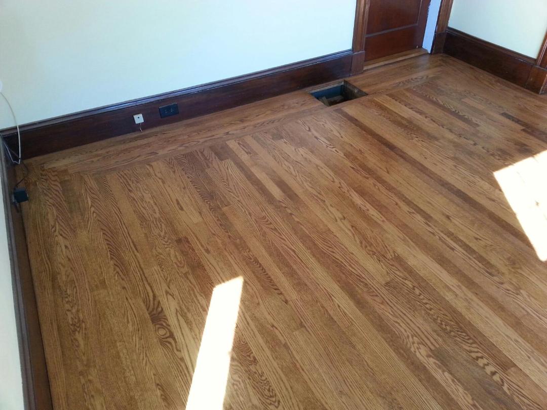 Resanding White Oak Hardwood Floors In, Hardwood Flooring Refinishers Worcester