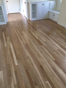 newly installed hardwood floors