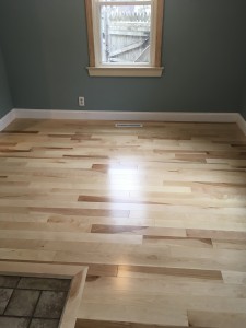 new hardwood floor installation