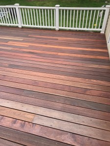 mahogany wood used on outside deck