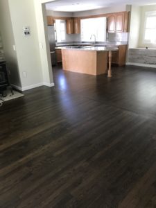 2-inch white oak flooring sanded with Jacobean stain and finished with Bona Traffic (2)