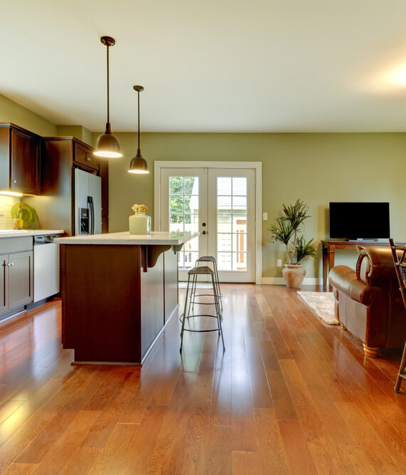 hardwood floors in the kitchen
