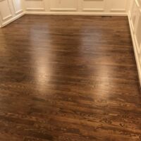 2-inch white oak with medium brown stain & Bona Traffic finish (3)
