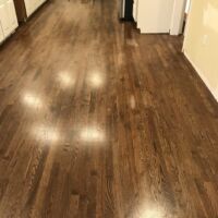 2-inch white oak with medium brown stain & Bona Traffic finish (4)