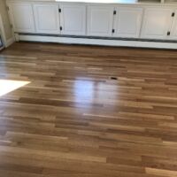 White oak hardwood with oil finish