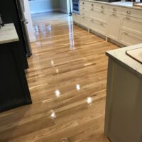 2-inch white oak with oil based polyurethane gloss