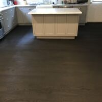 3-inch red oak finished with true black stain