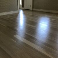 3-inch white oak finished with Bona Traffic