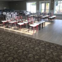 3-in quarter sawn white oak finished with classic grey stain Bona traffic finish. (2)