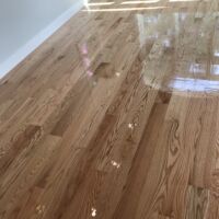 4-inch red oak with high gloss finish