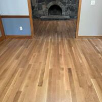 3" Rift and Quartered White Oak Finished with an Oil Based Poly