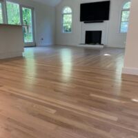 White Oak Flooring Sanded and Finished
