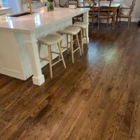Red Oak Water Popped Stained with Bona Traffic Semi Gloss