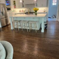 Red Oak Water Popped Stained with Bona Traffic Semi Gloss