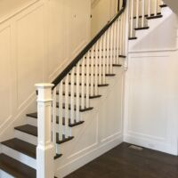 New construction- white oak with dark walnut stain & oil based finish (2)