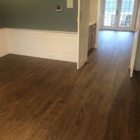 Red oak flooring finished with medium brown satin and Bona Traffic finish (3)