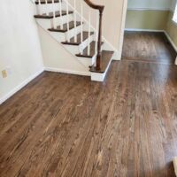 Red Oak Hardwood Flooring With Special Walnut Stain