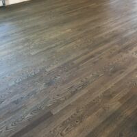 Toased barrel stain on white oak with Bona Traffic finish (2)