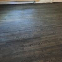 Toased barrel stain on white oak with Bona Traffic finish