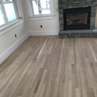 White oak flooring- 1. before finish