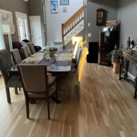 White Oak Hardwood Flooring with 2 Coats Natural Sealer, 2 Coats Bona Traffic Satin